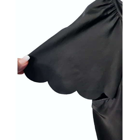 Frock! 100% Silk Black and Nude Sheath Dress by Tracy Reese Size P - Picture 2 of 6